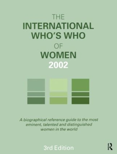 Паперова книга «The International Who's Who of Women 2002», автор Europa Publications - фото №1