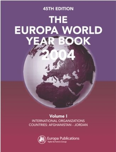 Бумажная книга «The Europa World Year Book 2004», автор Europa Publications - фото №1