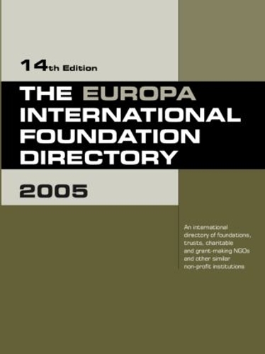 Паперова книга «The Europa International Foundation Directory 2005», автор Europa Publications - фото №1