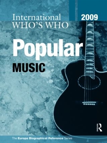 Бумажная книга «International Who's Who in Popular Music 2009», автор Европа - фото №1