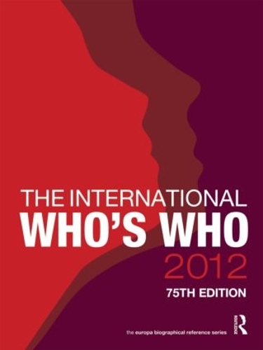 Бумажная книга «The International Who's Who 2012» - фото №1