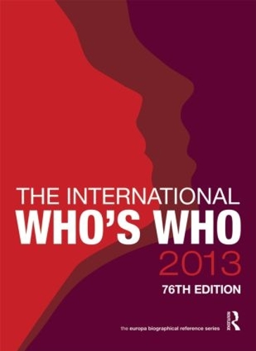 Бумажная книга «The International Who's Who 2013» - фото №1
