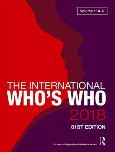 Бумажная книга «The International Who's Who 2018» - фото №1
