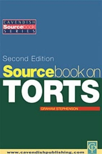 Бумажная книга «Sourcebook on Tort Law 2/e» - фото №1