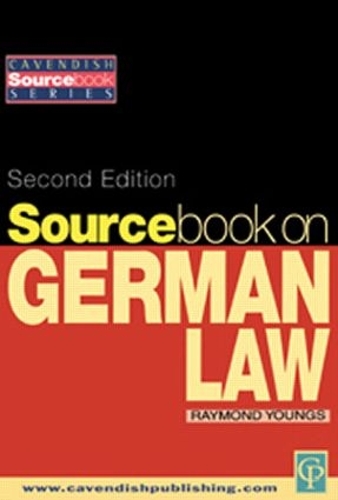 Паперова книга «Sourcebook on German Law» - фото №1