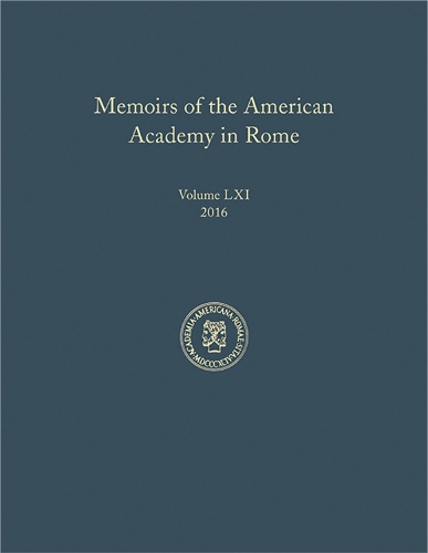 Бумажная книга «Memoirs of the American Academy in Rome, Volume 61 (2016)», автор Кимберли Боус - фото №1