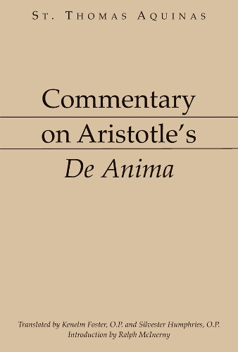 Бумажная книга «Commentary on Aristotle`s De Anima», автор Фома Аквинский - фото №1