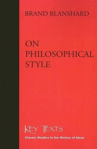 Бумажная книга «On Philosophical Style», автор Брэнд Бланшард - фото №1