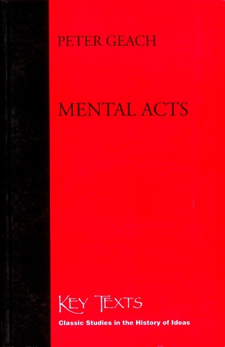 Паперова книга «Mental Acts», автор Пітер Гіч - фото №1