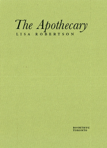 Паперова книга «The Apothecary», автор Ліза Робертсон - фото №1