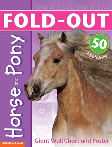 Бумажная книга «Fold-Out Poster Sticker Book: Horse & Pony», автор Чез Пиктхолл - фото №1