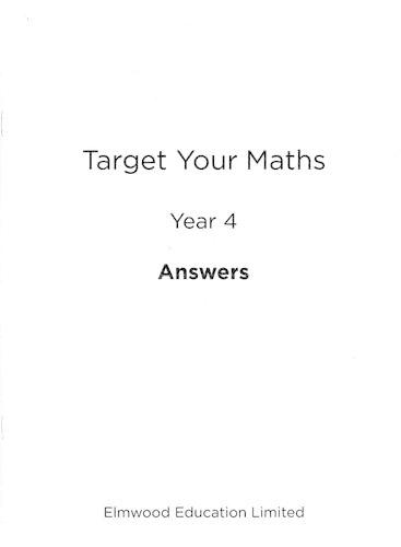 Паперова книга «Target Your Maths Year 4 Answer Book», автор Стівен Пірс - фото №1