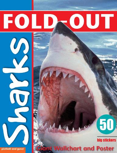 [object Object] «Fold-Out Poster Sticker Book: Sharks», автор Доминик Цвеммер - фото №1