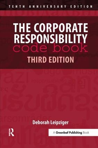 Паперова книга «The Corporate Responsibility Code Book», автор Дебора Лейпцигер - фото №1