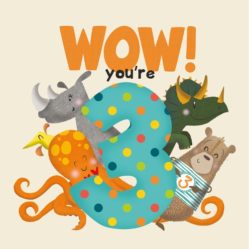 Бумажная книга «WOW! You're Three birthday book», автор Люси Таппер - фото №1
