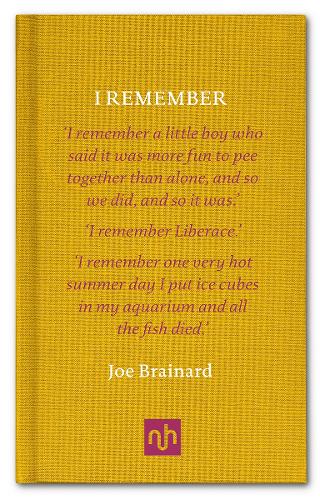 Бумажная книга «I Remember», автор Джо Брейнард - фото №1