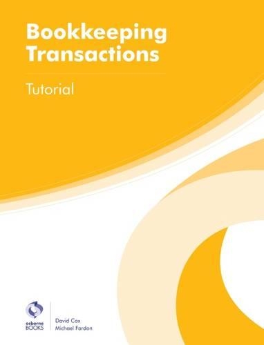 Бумажная книга «Bookkeeping Transactions Tutorial», авторов Дэвид Кокс, Майкл Фардон - фото №1