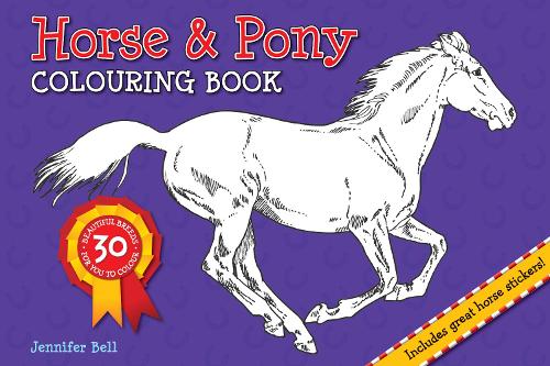 Бумажная книга «Horse and Pony Colouring Book», автор Дженнифер Белл - фото №1