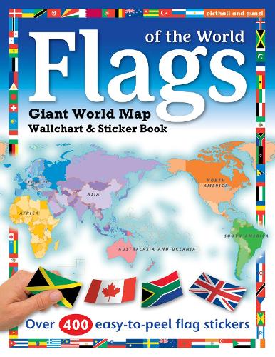 [object Object] «Flags of the World: World Map Wallchart Poster and Sticker Book», автор Чез Пиктхолл - фото №1