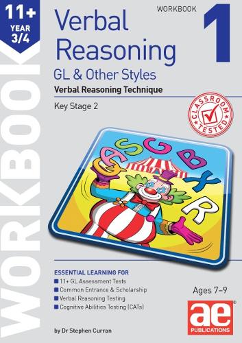 Паперова книга «11+ Verbal Reasoning Year 3/4 GL & Other Styles Workbook 1: Verbal Reasoning Technique», автор Стівен С. Курран - фото №1