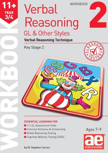Паперова книга «11+ Verbal Reasoning Year 3/4 GL & Other Styles Workbook 2: Verbal Reasoning Technique», автор Стівен С. Курран - фото №1