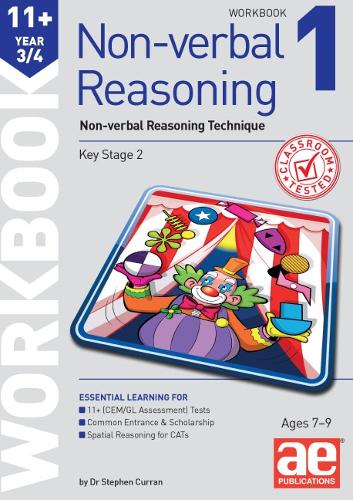 [object Object] «11+ Non-Verbal Reasoning Year 3/4 Workbook 1: Including Multiple Choice Test Technique», авторов Андреа Ф. Ричардсон, Стивен С. Курран - фото №1