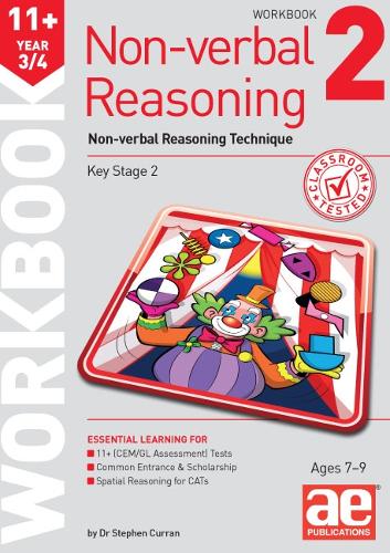 [object Object] «11+ Non-Verbal Reasoning Year 3/4 Workbook 2: Including Multiple Choice Test Technique», авторов Андреа Ф. Ричардсон, Стивен С. Курран - фото №1