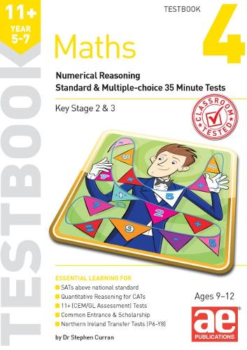 Бумажная книга «11+ Maths Year 5-7 Testbook 4: Numerical Reasoning Standard & Multiple-Choice 35 Minute Tests», автор Стивен С. Курран - фото №1