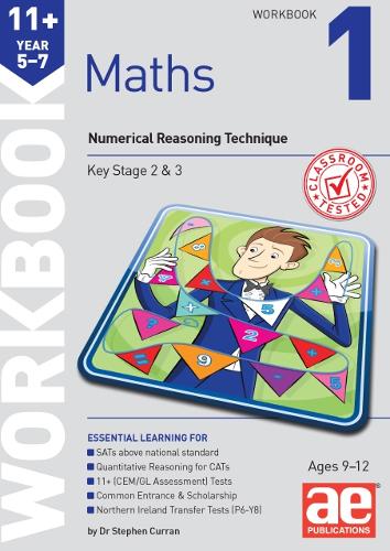 [object Object] «11+ Maths Year 5-7 Workbook 1: Numerical Reasoning Technique», автор Д-р Стівен Керран - фото №1