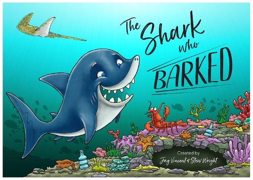 Паперова книга «The Shark Who Barked», автор Джей Вінсент - фото №1