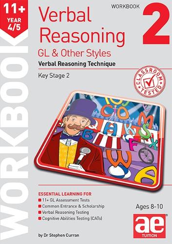 [object Object] «11+ Verbal Reasoning Year 4/5 GL & Other Styles Workbook 2: Verbal Reasoning Technique», авторів Д-р Стівен Керран, Жаккі Тернер - фото №1