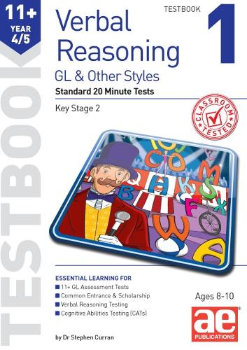 [object Object] «11+ Verbal Reasoning Year 4/5 GL & Other Styles Testbook 1: Standard 20 Minute Tests», автор Д-р Стивен Курран - фото №1