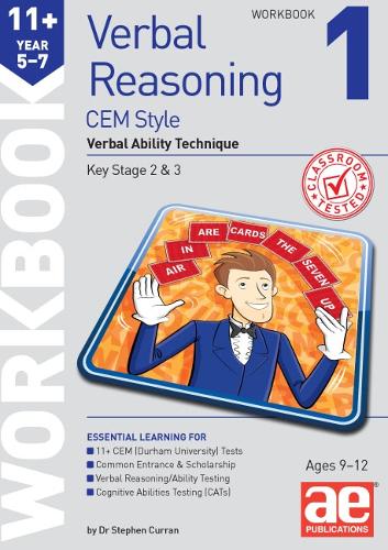 Бумажная книга «11+ Verbal Reasoning Year 5-7 CEM Style Workbook 1: Verbal Ability Technique», авторов Катрина Маккей, Стивен С. Курран - фото №1