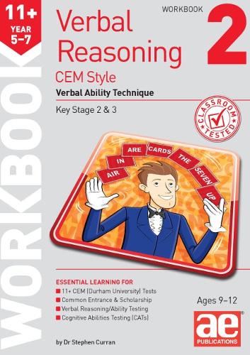 Бумажная книга «11+ Verbal Reasoning Year 5-7 CEM Style Workbook 2: Verbal Ability Technique», авторов Катрина Маккей, Стивен С. Курран - фото №1
