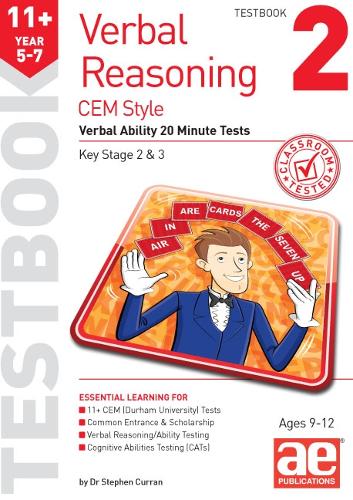 Паперова книга «11+ Verbal Reasoning Year 5-7 CEM Style Testbook 2: Verbal Ability 20 Minute Tests», авторів Катріна Маккей, Стівен С. Курран - фото №1