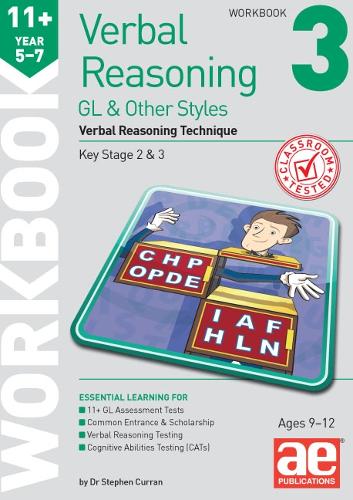 [object Object] «11+ Verbal Reasoning Year 5-7 GL & Other Styles Workbook 3: Verbal Reasoning Technique», авторів Д-р Стівен Керран, Катріна Маккей - фото №1