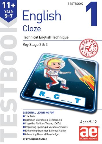 Бумажная книга «11+ English Year 5-7 Cloze Testbook 1: Technical English Technique», авторов Отем МакМахон, Стивен Курран, Уоррен Джей Воукс - фото №1