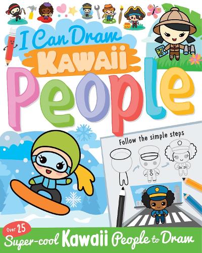 Паперова книга «I Can Draw Kawaii People», автор Пол Калвер - фото №1