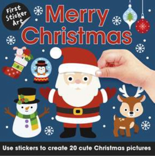 Паперова книга «First Sticker Art: Merry Christmas», автор Тобі Рейнольдс - фото №1