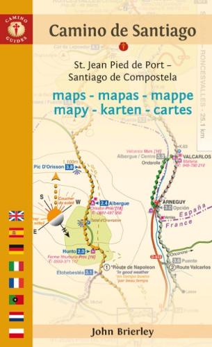 Паперова книга «Camino De Santiago Maps: St. Jean Pied De Port - Santiago De Compostela», автор Джон Брірлі - фото №1