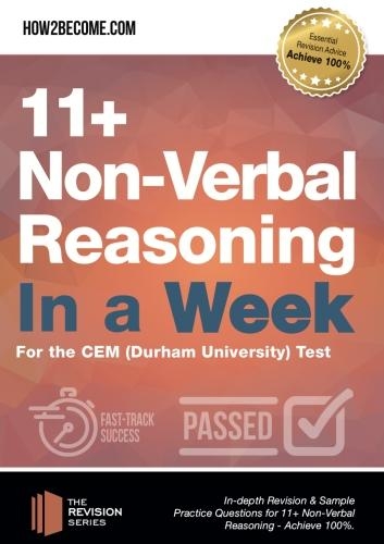Паперова книга «11+ Non-Verbal Reasoning in a Week: For the CEM (Durham University) Test», автор How2Become - фото №1
