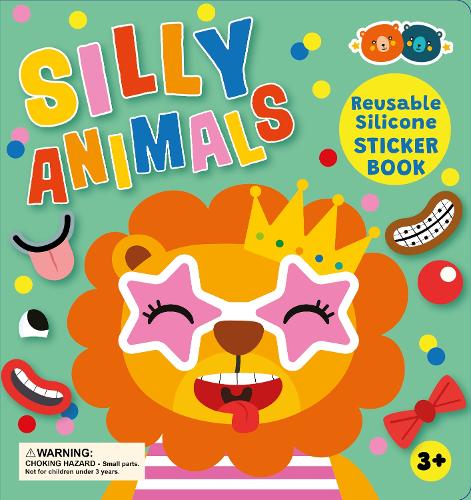 Бумажная книга «Silicone Sticker Book - Silly Animals» - фото №1