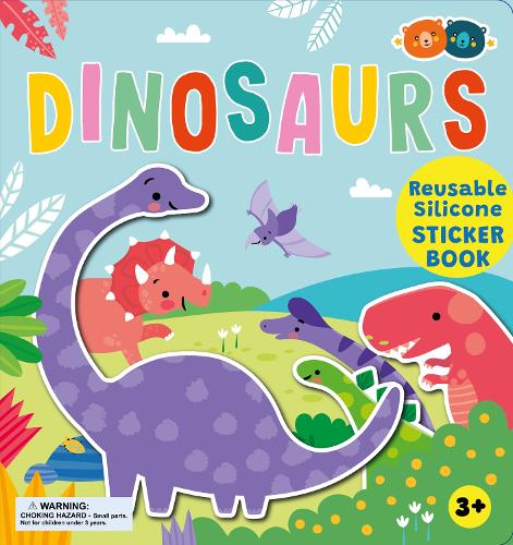 Бумажная книга «Silicone Sticker Book - Dinosaurs» - фото №1