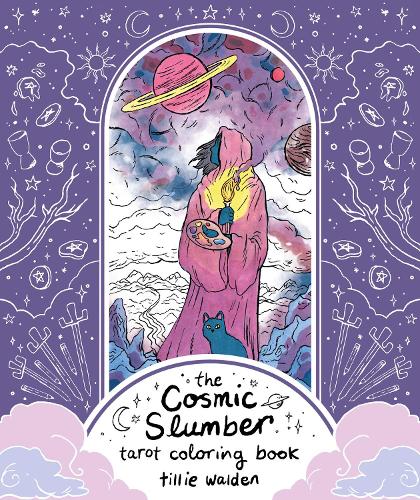 Бумажная книга «The Cosmic Slumber Tarot Coloring Book», автор Лиза Стерл - фото №1