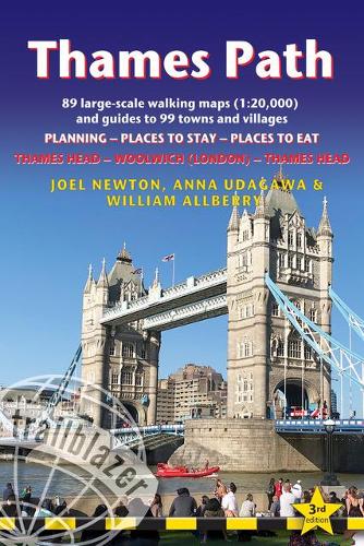 Paper book «Thames Path Trailblazer Walking Guide 3e: Thames Head to Woolwich (London) & London to Thames Head: Planning, Places to Stay, Places to Eat», author Joel Newton - фото №1