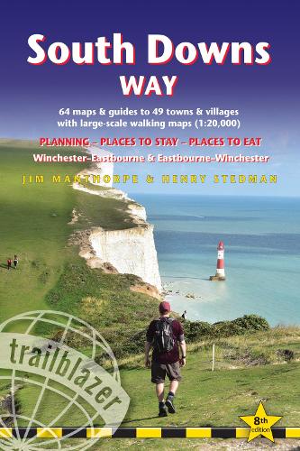 Paper book «South Downs Way Trailblazer Walking Guide 8e: Practical guide with 60 Large-Scale Walking Maps (1:20,000) & Guides to 49 Towns & Villages - Planning, Places To Stay, Places to Eat», authors Henry Stedman, Jim Manthorpe - фото №1