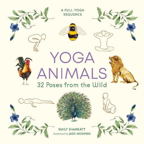 Паперова книга «Yoga Animals: 32 Poses from the Wild», автор Емілі Шарратт - фото №1