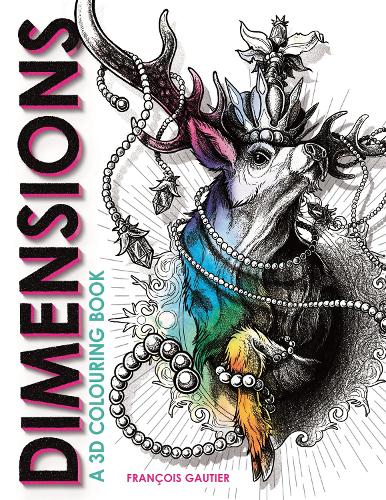 Паперова книга «Dimensions: A 3D Colouring Book», автор Франсуа Готьє - фото №1
