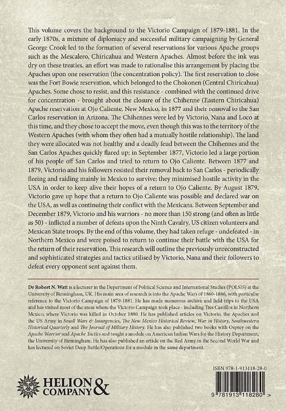 Бумажная книга «I Will Not Surrender the Hair of a Horse's Tail. The Victorio Campaign 1879», автор Роберт Н. Ватт - фото №1