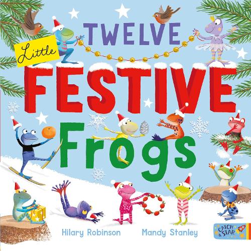 Паперова книга «Twelve Little Festive Frogs», автор Хіларі Робінсон - фото №1